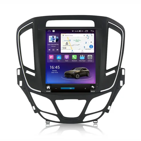 Navigatie dedicata cu Android tip tesla Opel Insignia A 2013 - 2017, 4GB RAM, Radio GPS Dual Zone, Touchscreen IPS 9.7" HD, Internet Wi-Fi si slot SIM 4G, Bluetooth, MirrorLink, USB