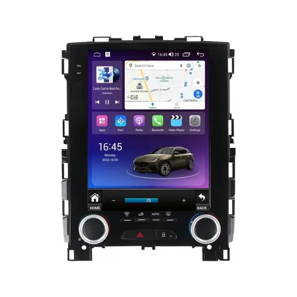 Navigatie dedicata cu Android tip tesla Renault Megane IV 2016 - 2020 fara navigatie originala, 4GB RAM, Radio GPS Dual Zone, Touchscreen IPS 9.7" HD, Internet Wi-Fi si slot SIM 4G, Bluetooth, MirrorLink, USB