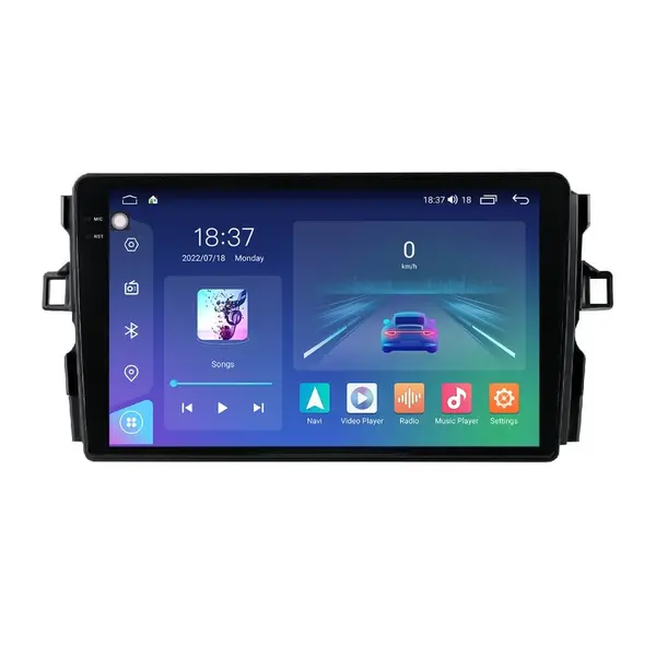 Navigatie dedicata cu Android Toyota Auris 2006 - 2012, 8GB RAM, Radio GPS Dual Zone, Display 2K QLED 9.5" Touchscreen, Internet Wi-Fi si slot SIM 4G, Bluetooth, MirrorLink, USB