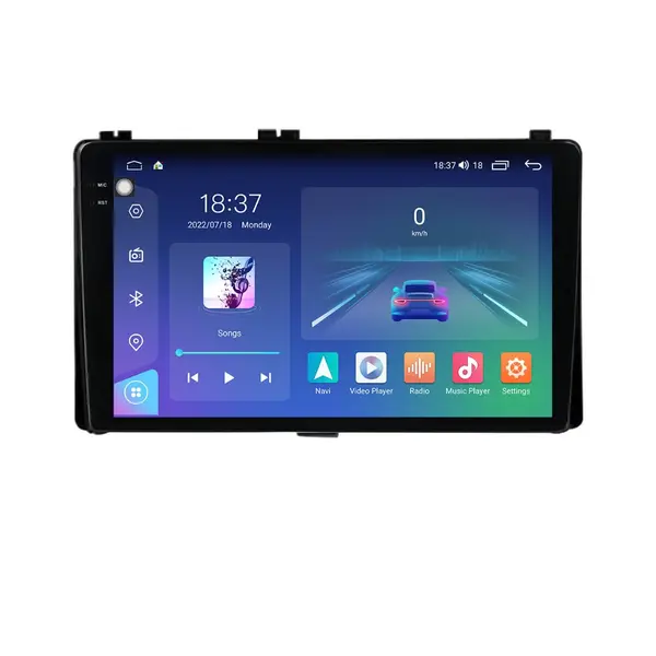 Navigatie dedicata cu Android Toyota Auris 2015 - 2019, 4GB RAM, Radio GPS Dual Zone, Display 2K QLED 9.5" Touchscreen, Internet Wi-Fi si slot SIM 4G, Bluetooth, MirrorLink, USB