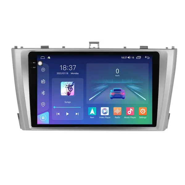 Navigatie dedicata cu Android Toyota Avensis 2009 - 2015, 8GB RAM, Radio GPS Dual Zone, Display 2K QLED 9.5" Touchscreen, Internet Wi-Fi si slot SIM 4G, Bluetooth, MirrorLink, USB