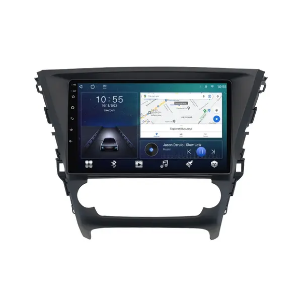 Navigatie dedicata cu Android Toyota Avensis 2015 - 2018, 2GB RAM, Radio GPS Dual Zone, Display HD QLED 10" Touchscreen, Internet Wi-Fi si slot SIM 4G, Bluetooth, MirrorLink, USB