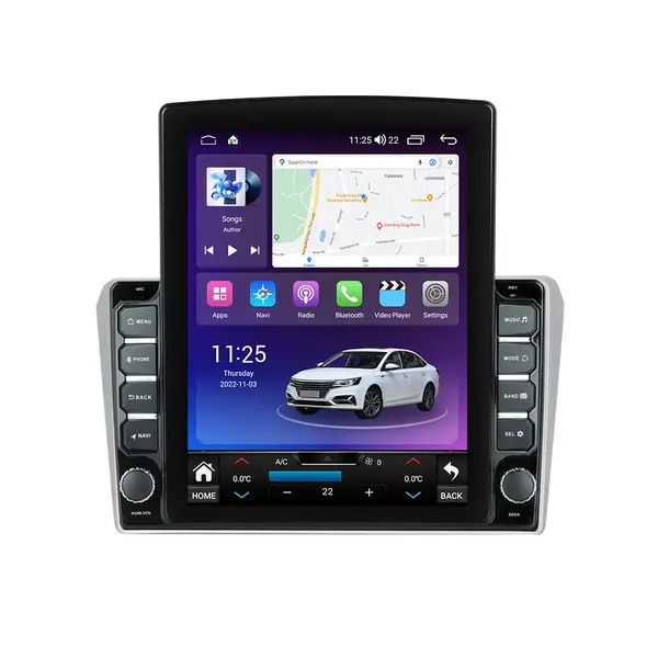 Navigatie dedicata cu Android Toyota Avensis T25 2003 - 2009, 8GB RAM, Radio GPS Dual Zone, Touchscreen IPS 9.7" HD tip Tesla, Internet Wi-Fi si slot SIM 4G, Bluetooth, MirrorLink, USB