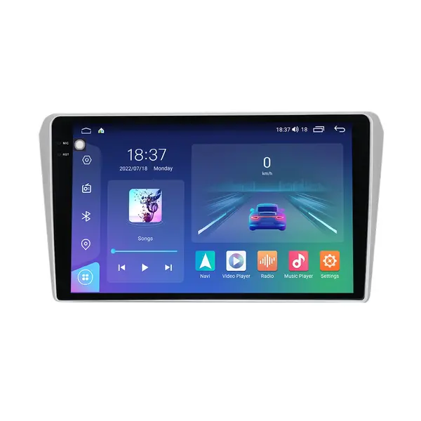Navigatie dedicata cu Android Toyota Avensis T25 2003 - 2009, 8GB RAM, Radio GPS Dual Zone, Display 2K QLED 9.5" Touchscreen, Internet Wi-Fi si slot SIM 4G, Bluetooth, MirrorLink, USB