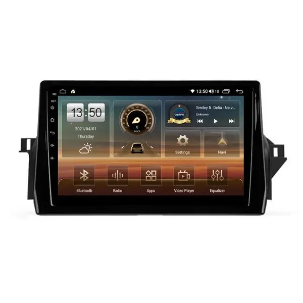 Navigatie dedicata cu Android Toyota Camry dupa 2021, 6GB RAM, Radio GPS Dual Zone, Display HD QLED 10" Touchscreen, Internet Wi-Fi si slot SIM 4G, Bluetooth, MirrorLink, USB