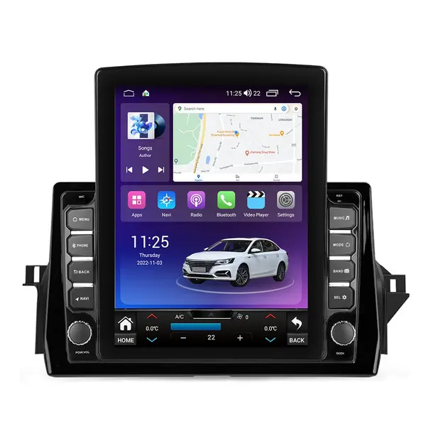 Navigatie dedicata cu Android Toyota Camry dupa 2021, 8GB RAM, Radio GPS Dual Zone, Touchscreen IPS 9.7" HD tip Tesla, Internet Wi-Fi si slot SIM 4G, Bluetooth, MirrorLink, USB