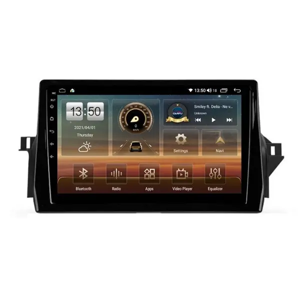 Navigatie dedicata cu Android Toyota Camry dupa 2021, 8GB RAM, Radio GPS Dual Zone, Display HD QLED 10" Touchscreen, Internet Wi-Fi si slot SIM 4G, Bluetooth, MirrorLink, USB