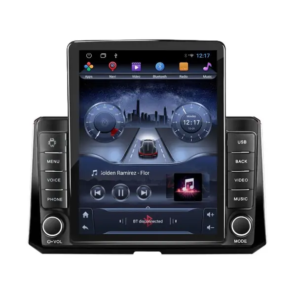 Navigatie dedicata cu Android Toyota Corolla E21 dupa 2019, 2GB RAM, Radio GPS Dual Zone, Touchscreen IPS 9.7" HD tip Tesla, Internet Wi-Fi, Bluetooth, MirrorLink, USB