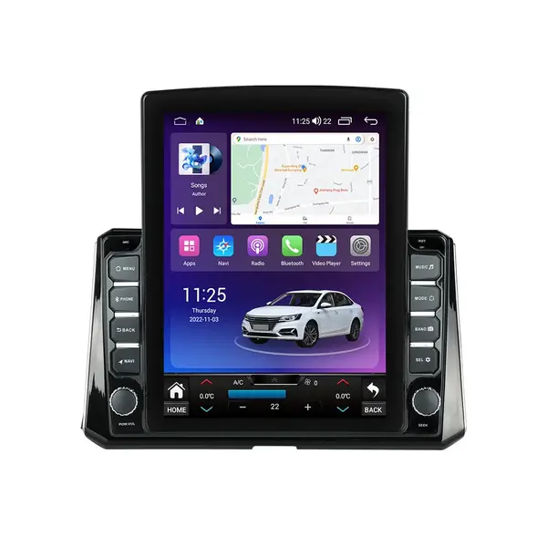 Navigatie dedicata cu Android Toyota Corolla E21 dupa 2019, 8GB RAM, Radio GPS Dual Zone, Touchscreen IPS 9.7" HD tip Tesla, Internet Wi-Fi si slot SIM 4G, Bluetooth, MirrorLink, USB