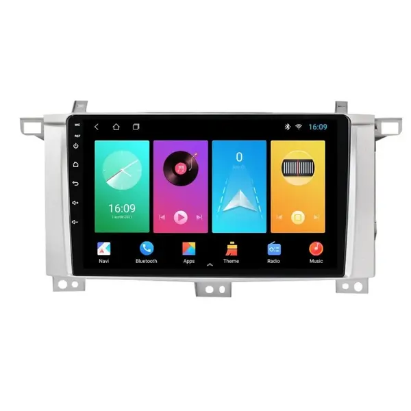 Navigatie dedicata cu Android Toyota Land Cruiser J100 2002 - 2008, 2GB RAM, Radio GPS Dual Zone, Display HD IPS 9" Touchscreen, Internet Wi-Fi, Bluetooth, MirrorLink, USB