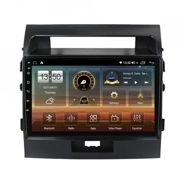 Navigatie dedicata cu Android Toyota Land Cruiser J200 2008 - 2015, 6GB RAM, Radio GPS Dual Zone, Display HD QLED 10" Touchscreen, Internet Wi-Fi si slot SIM 4G, Bluetooth, MirrorLink, USB