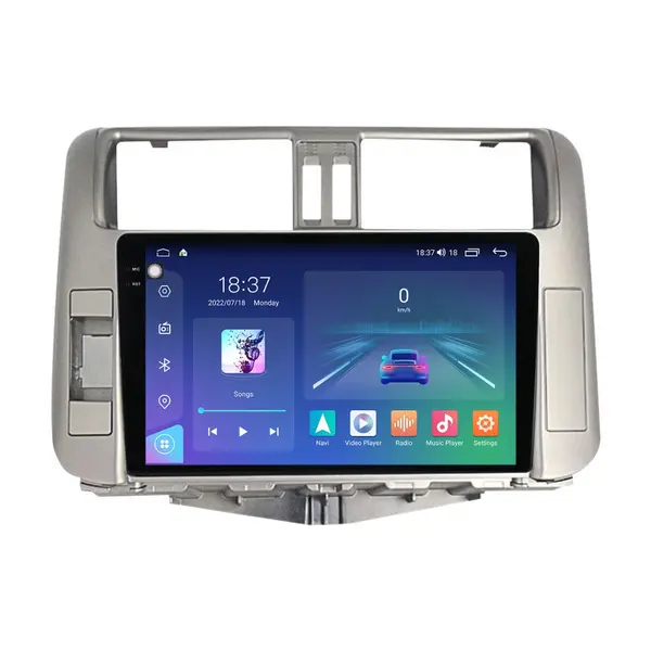 Navigatie dedicata cu Android Toyota Land Cruiser Prado J150 2009 - 2013, 4GB RAM, Radio GPS Dual Zone, Display 2K QLED 9.5" Touchscreen, Internet Wi-Fi si slot SIM 4G, Bluetooth, MirrorLink, USB