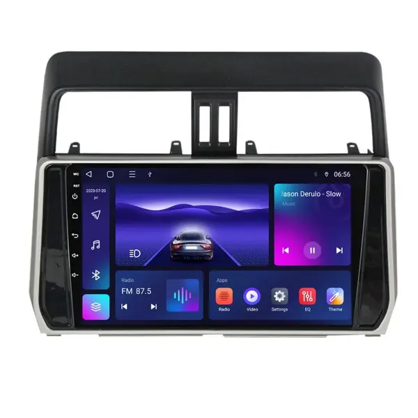 Navigatie dedicata cu Android Toyota Land Cruiser Prado J150 dupa 2017, 4GB RAM, Radio GPS Dual Zone, Display HD IPS 10" Touchscreen, Internet Wi-Fi, Bluetooth, MirrorLink, USB