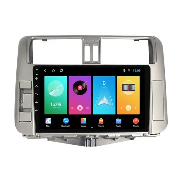 Navigatie dedicata cu Android Toyota Land Cruiser Prado J150 2009 - 2013, 1GB RAM, Radio GPS Dual Zone, Display HD IPS 9" Touchscreen, Internet Wi-Fi, Bluetooth, MirrorLink, USB