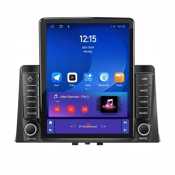 Navigatie dedicata cu Android Toyota Proace City dupa 2019, 1GB RAM, Radio GPS Dual Zone, Touchscreen IPS 9.7" HD tip Tesla, Internet Wi-Fi, Bluetooth, MirrorLink, USB