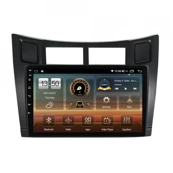 Navigatie dedicata cu Android Toyota Yaris 2006 - 2011, 6GB RAM, Radio GPS Dual Zone, Display HD QLED 9" Touchscreen, Internet Wi-Fi si slot SIM 4G, Bluetooth, MirrorLink, USB