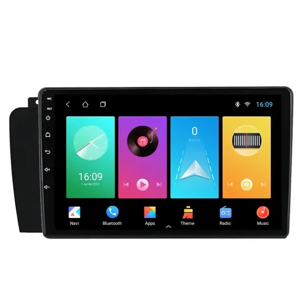 Navigatie dedicata cu Android Volvo S60 I 2004 - 2010, 1GB RAM, Radio GPS Dual Zone, Display HD IPS 9" Touchscreen, Internet Wi-Fi, Bluetooth, MirrorLink, USB
