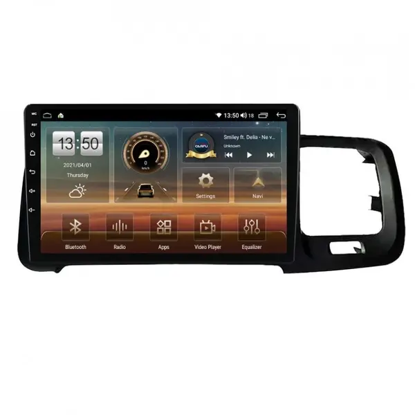 Navigatie dedicata cu Android Volvo S60 II / V60 I 2010 - 2014, 8GB RAM, Radio GPS Dual Zone, Display HD QLED 9" Touchscreen, Internet Wi-Fi si slot SIM 4G, Bluetooth, MirrorLink, USB