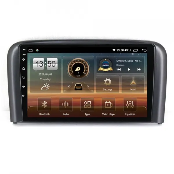 Navigatie dedicata cu Android Volvo S80 I 2004 - 2006, 8GB RAM, Radio GPS Dual Zone, Display HD QLED 9" Touchscreen, Internet Wi-Fi si slot SIM 4G, Bluetooth, MirrorLink, USB