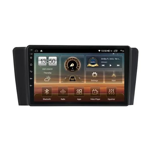 Navigatie dedicata cu Android Volvo V70 II / XC70 I 2000 - 2004, 6GB RAM, Radio GPS Dual Zone, Display HD QLED 9" Touchscreen, Internet Wi-Fi si slot SIM 4G, Bluetooth, MirrorLink, USB