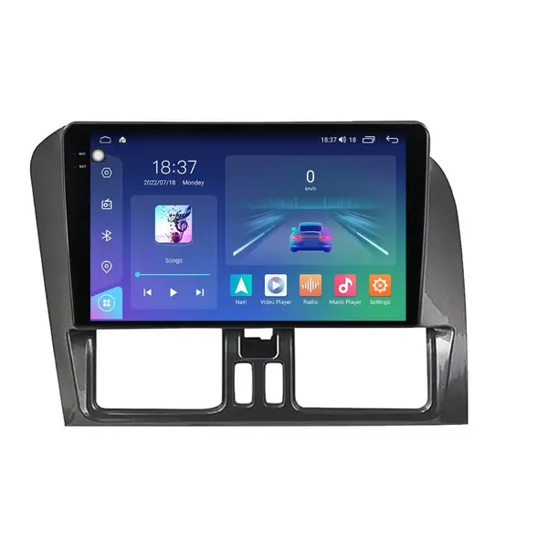 Navigatie dedicata cu Android Volvo XC60 I 2014 - 2017, 8GB RAM, Radio GPS Dual Zone, Display 2K QLED 9.5" Touchscreen, Internet Wi-Fi si slot SIM 4G, Bluetooth, MirrorLink, USB