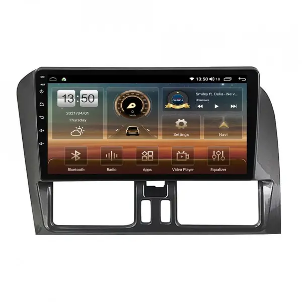 Navigatie dedicata cu Android Volvo XC60 I 2014 - 2017, 8GB RAM, Radio GPS Dual Zone, Display HD QLED 9" Touchscreen, Internet Wi-Fi si slot SIM 4G, Bluetooth, MirrorLink, USB