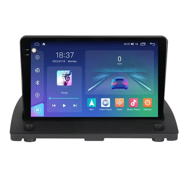 Navigatie dedicata cu Android Volvo XC90 I 2002 - 2015, 4GB RAM, Radio GPS Dual Zone, Display 2K QLED 9.5" Touchscreen, Internet Wi-Fi si slot SIM 4G, Bluetooth, MirrorLink, USB
