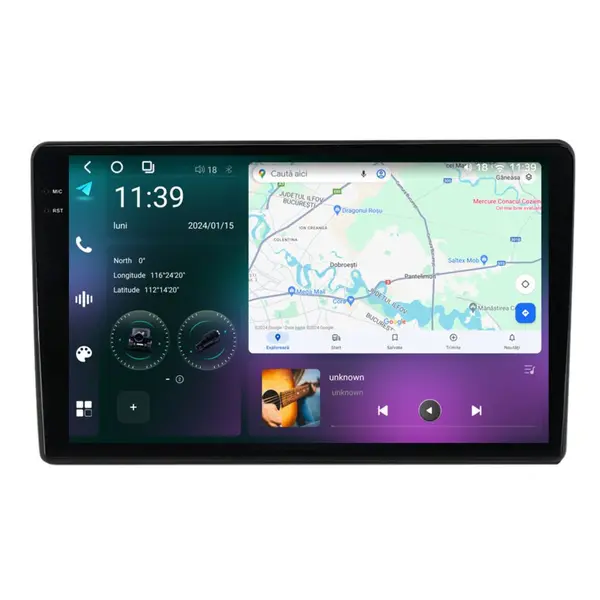 Navigatie dedicata cu Android VW Eos 2006 - 2015, 12GB RAM, Radio GPS Dual Zone, Display 2K QLED 10.36'' Touchscreen, Internet Wi-Fi si slot SIM 4G, Bluetooth, MirrorLink, USB