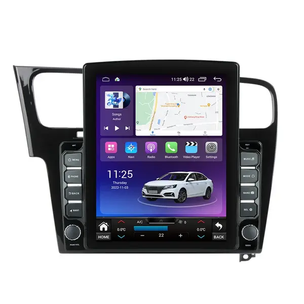 Navigatie dedicata cu Android VW Golf VII 2012 - 2019, negru, 8GB RAM, Radio GPS Dual Zone, Touchscreen IPS 9.7" HD tip Tesla, Internet Wi-Fi si slot SIM 4G, Bluetooth, MirrorLink, USB