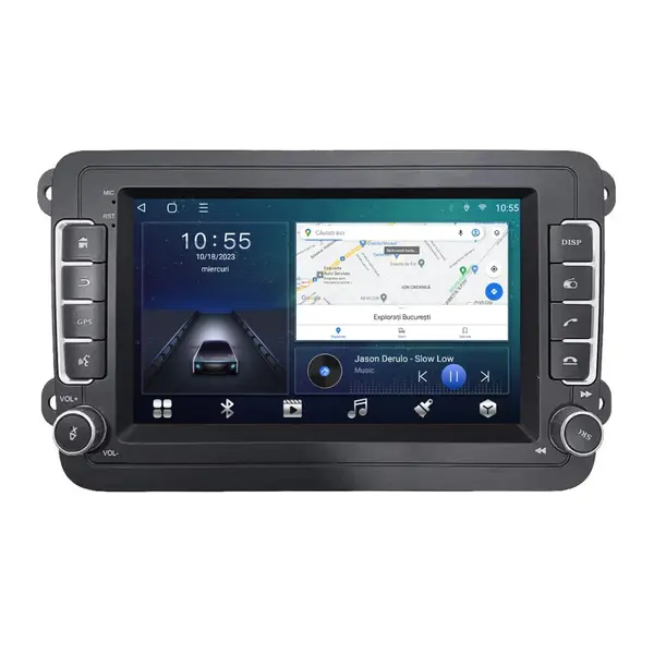 Navigatie dedicata cu Android VW Jetta IV 2011 - 2018, 4GB RAM, Radio GPS Dual Zone, Display HD IPS 7" Touchscreen, Internet Wi-Fi si slot SIM 4G, Bluetooth, MirrorLink, USB