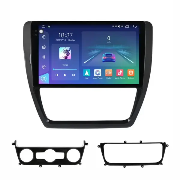 Navigatie dedicata cu Android VW Jetta IV 2011 - 2018, 4GB RAM, Radio GPS Dual Zone, Display 2K QLED 10.36" Touchscreen, Internet Wi-Fi si slot SIM 4G, Bluetooth, MirrorLink, USB