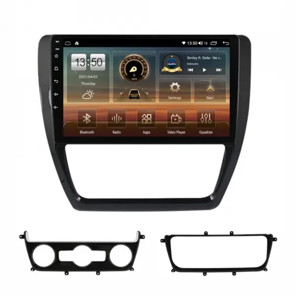 Navigatie dedicata cu Android VW Jetta IV 2011 - 2018, 8GB RAM, Radio GPS Dual Zone, Display HD QLED 10" Touchscreen, Internet Wi-Fi si slot SIM 4G, Bluetooth, MirrorLink, USB