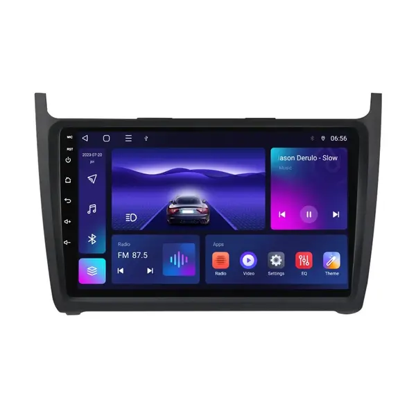 Navigatie dedicata cu Android VW Polo 6R 2009 - 2018, 4GB RAM, Radio GPS Dual Zone, Display HD IPS 9" Touchscreen, Internet Wi-Fi, Bluetooth, MirrorLink, USB