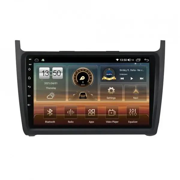 Navigatie dedicata cu Android VW Polo 6R 2009 - 2018, 8GB RAM, Radio GPS Dual Zone, Display HD QLED 9" Touchscreen, Internet Wi-Fi si slot SIM 4G, Bluetooth, MirrorLink, USB