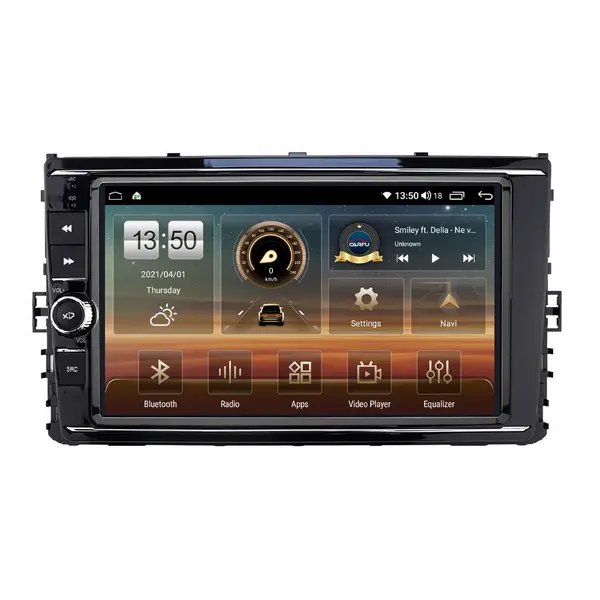 Navigatie dedicata cu Android VW Polo VI dupa 2017, 8GB RAM, Radio GPS Dual Zone, Display HD QLED 9'' Touchscreen, Internet Wi-Fi si slot SIM 4G, Bluetooth, MirrorLink, USB