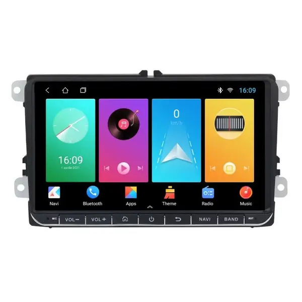 Navigatie dedicata cu Android VW Scirocco 2008 - 2018, 2GB RAM, Radio GPS Dual Zone, Display HD IPS 9" Touchscreen, Internet Wi-Fi, Bluetooth, MirrorLink, USB