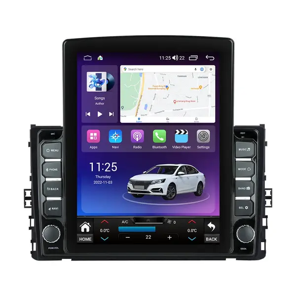 Navigatie dedicata cu Android VW T-Cross dupa 2018, 8GB RAM, Radio GPS Dual Zone, Touchscreen IPS 9.7" HD tip Tesla, Internet Wi-Fi si slot SIM 4G, Bluetooth, MirrorLink, USB