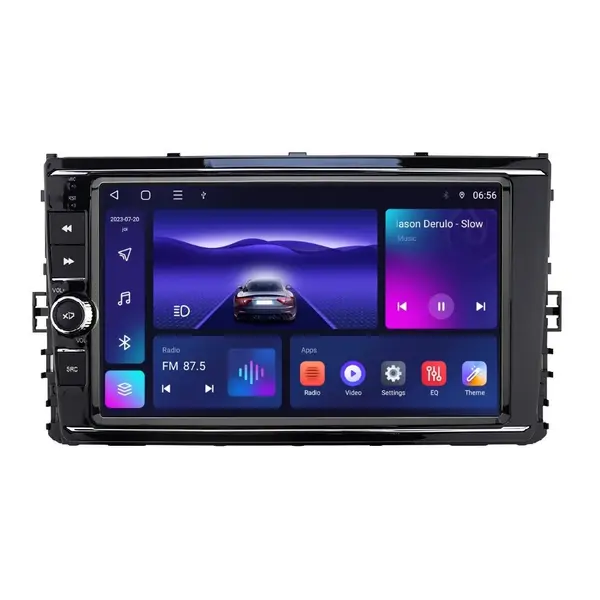 Navigatie dedicata cu Android VW Taigo dupa 2021, 4GB RAM, Radio GPS Dual Zone, Display HD IPS 9'' Touchscreen, Internet Wi-Fi, Bluetooth, MirrorLink, USB