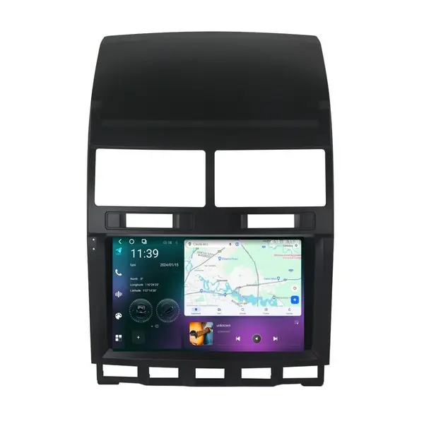 Navigatie dedicata cu Android VW Touareg 7L 2002 - 2011, 12GB RAM, Radio GPS Dual Zone, Display 2K QLED 9.5" Touchscreen, Internet Wi-Fi si slot SIM 4G, Bluetooth, MirrorLink, USB