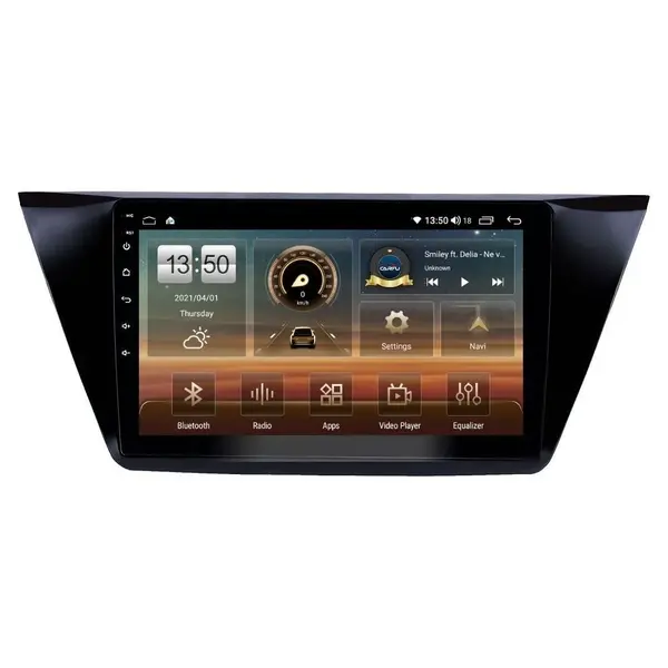Navigatie dedicata cu Android VW Touran III dupa 2015, 4GB RAM, Radio GPS Dual Zone, Display HD QLED 10" Touchscreen, Internet Wi-Fi si slot SIM 4G, Bluetooth, MirrorLink, USB