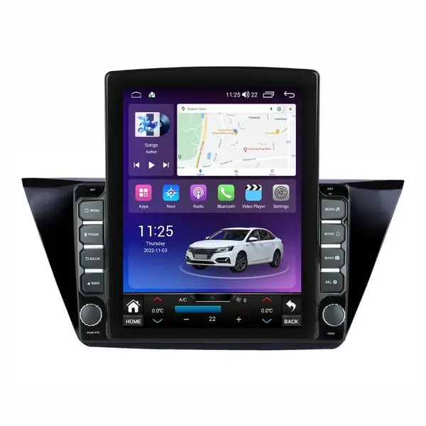 Navigatie dedicata cu Android VW Touran III dupa 2015, 8GB RAM, Radio GPS Dual Zone, Touchscreen IPS 9.7" HD tip Tesla, Internet Wi-Fi si slot SIM 4G, Bluetooth, MirrorLink, USB