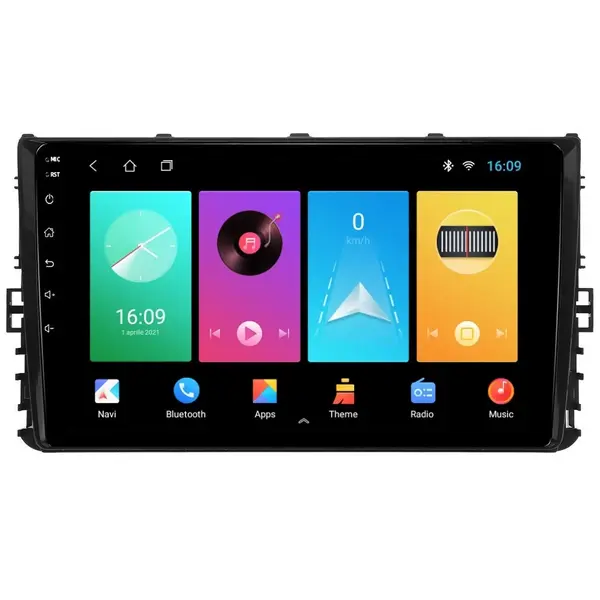 Navigatie dedicata cu Android VW Transporter / Caravelle dupa 2020, 1GB RAM, Radio GPS Dual Zone, Display HD IPS 9" Touchscreen, Internet Wi-Fi, Bluetooth, MirrorLink, USB