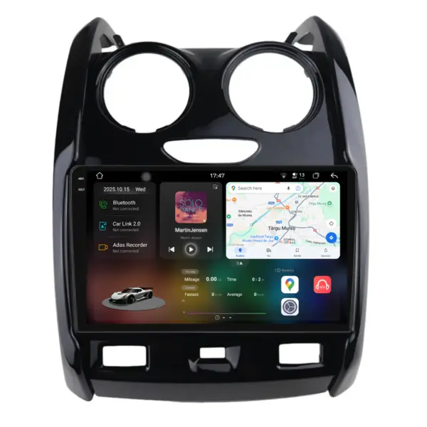 Navigatie Dedicata Dacia Duster (2012-2018), 2K, 12Gb Ram, 256Gb Stocare, Carplay