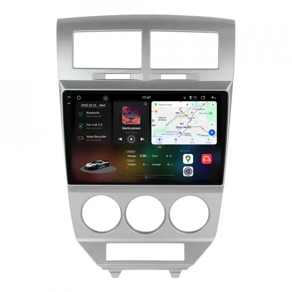 Navigatie Dedicata Dodge Caliber (2006-2010), 2K, 12Gb Ram, 256Gb Stocare, Android Auto, Carplay
