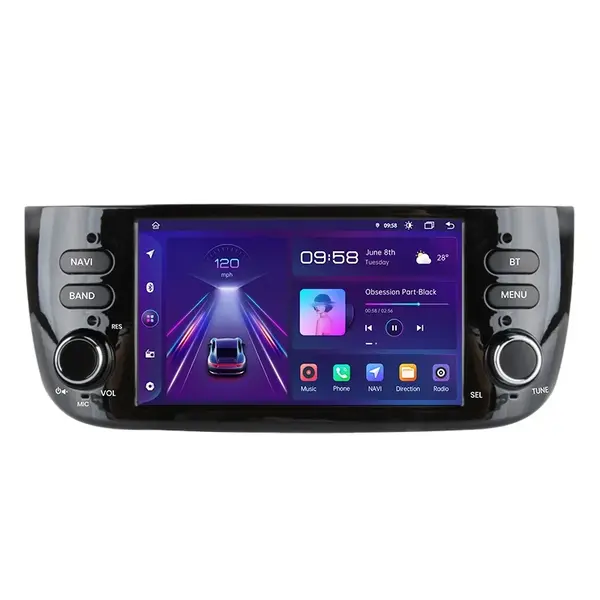 Navigatie Dedicata Fiat Linea (2006-2012), 7 Inch, 2Gb Ram, 64Gb Stocare, Android Auto, Carplay
