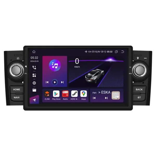 Navigatie Dedicata Fiat Punto (2005 - 2009), 9 Inch, 2Gb Ram, 32Gb Stocare, Android Auto, Carplay