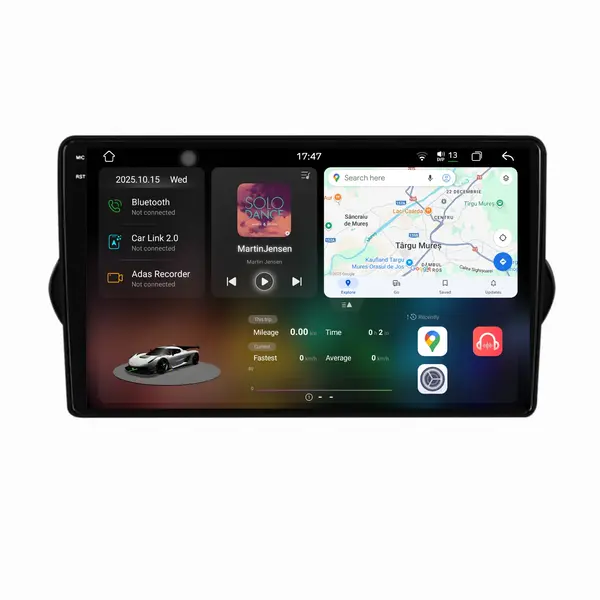 Navigatie Dedicata Fiat Tipo (2015-2021), 2K, 12Gb Ram, 256Gb Stocare, Carplay