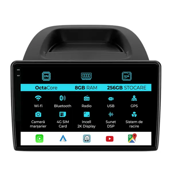 Navigatie Dedicata Ford Ecosport (2017-2025), 2K, 8Gb Ram, 256Gb Stocare, Carplay