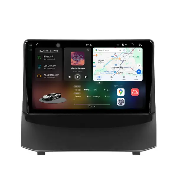 Navigatie Dedicata Ford Fiesta (2009-2017), 2K, 12Gb Ram, 256Gb Stocare, Carplay