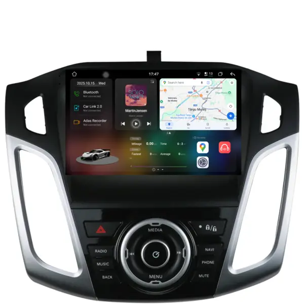 Navigatie Dedicata Ford Focus 3 (2011-2018), 2K, 12Gb Ram, 256Gb Stocare, Android Auto, Carplay